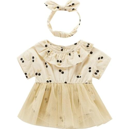 Infant summer new gauze skirt full moon baby girl thin one-piece Korean version of the newborn net red romper skirt