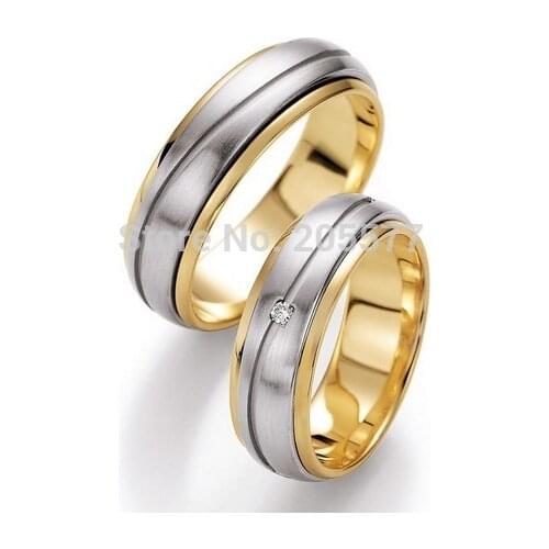 The best custom engamgent and wedding rings sets for women gold color health jewelry
