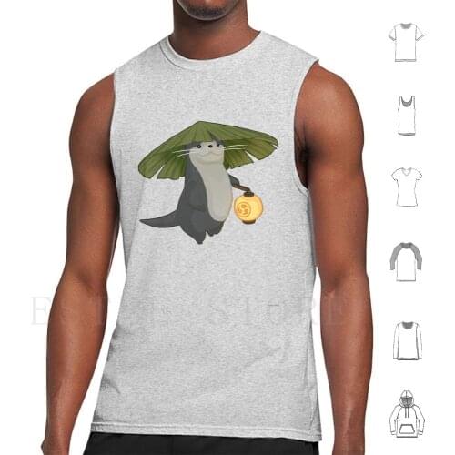 Odder Otter Tank Tops Vest Cotton Ffxiv Ff14 Final Fantasy Xiv Odder Otter Otter Ffxiv Yasminwalji Stormblood Ffxiv Arr Ffxiv