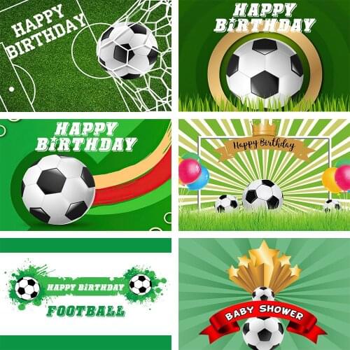 Mehofond Soccer Birthday Party Photography Background Football Field Score Goal Sports Theme Boys Decor Photo Studio Backdrop