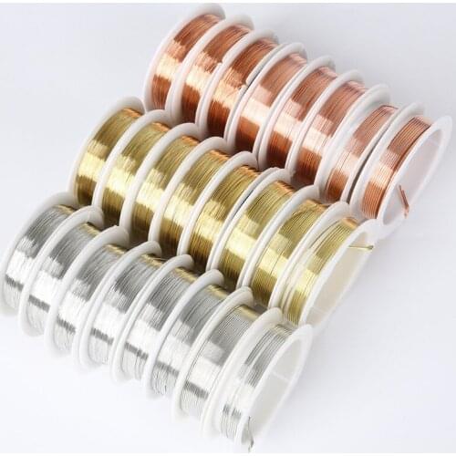 Multicolor Copper Wire String Bead Rope Jewelry Wire Handmade Craft Material DIY Accessories Thick And Thin Copper Wire