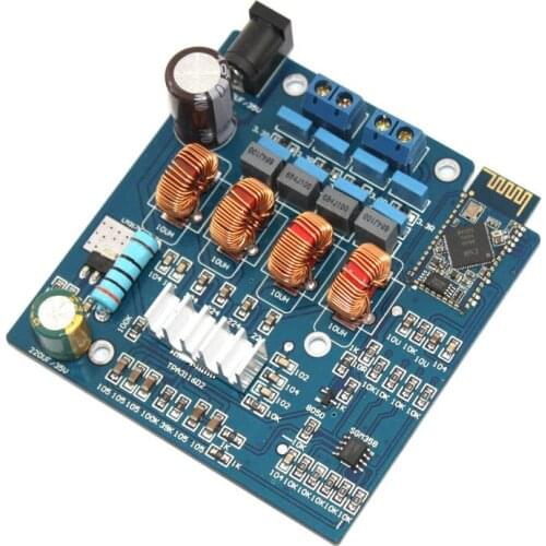 KYYSLB 2*50W CSR4.0 Bluetooth Amplifier Board Module TPA3116 Digital Amplifier Board Red Gray Magnetic Ring Edition