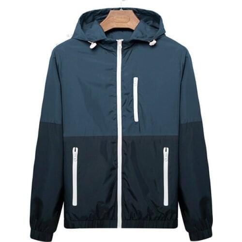 Mens Summer Thin Jackets New Spring Summer Windbreaker Jacket Men Outdoors Sportswear Slim Fit Men Clothing