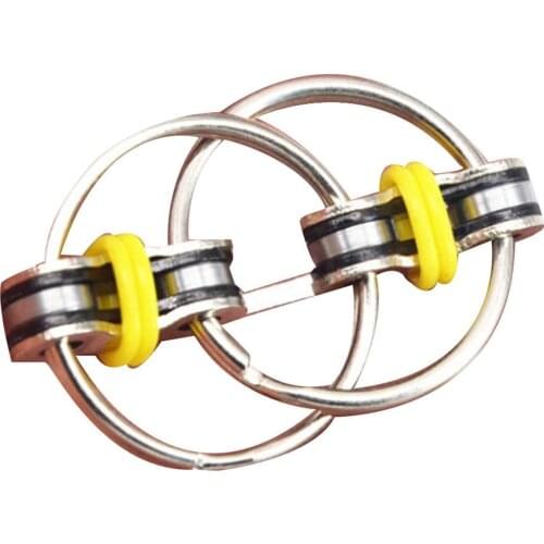 New Metal Puzzle Chain Fidget Toy For Autism Chain Fidget Toy Hand Spinner Key Ring Sensory Toys Stress Relieve ADHD Top Puzzles