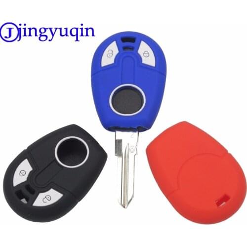 Jingyuqin New Replacement Silicone Key Case Cover Case For Fiat transponder Key Brazil Positron 2 Buttons Remote Key