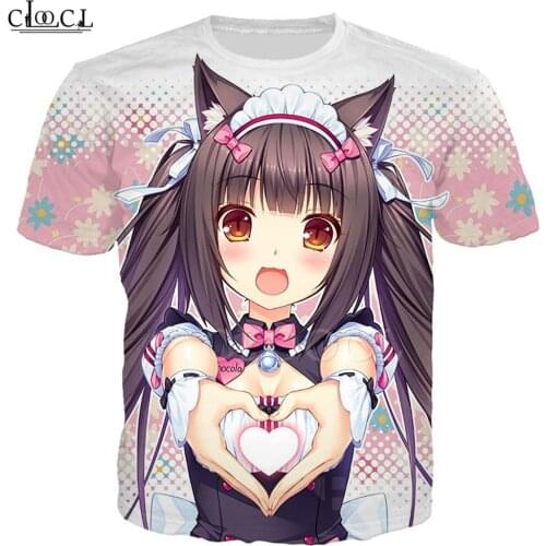 New Style Anime Nekopara Chocola Vanilla Cute Girls T Shirt 3D Printing Unisex Jogging Sweatshirt Casual Hooded Tops T506