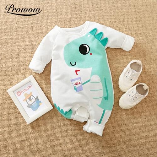 NASHAKAITE Baby Boy Romper 2021 New Baby Cartoon Romper Cute Animals Newborn Baby Boy Clothes Cotton Baby Jumpsuit