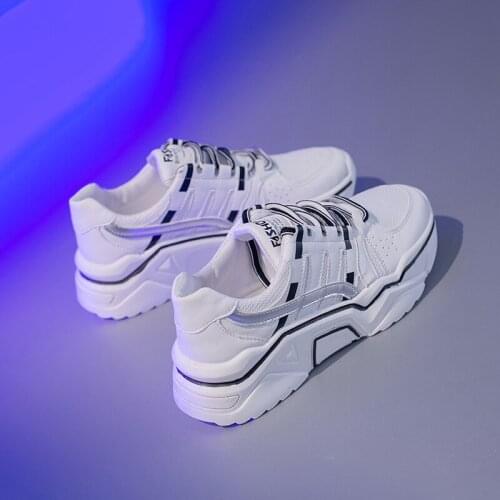 Casual Shoes Women Platform Sneakers Mesh New Brand Ladies Chunky footware Thick Bottom Patchwork Sneakers Breathable U21-85