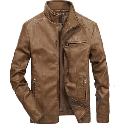 QNPQYX Men's Faux Leather Jackets