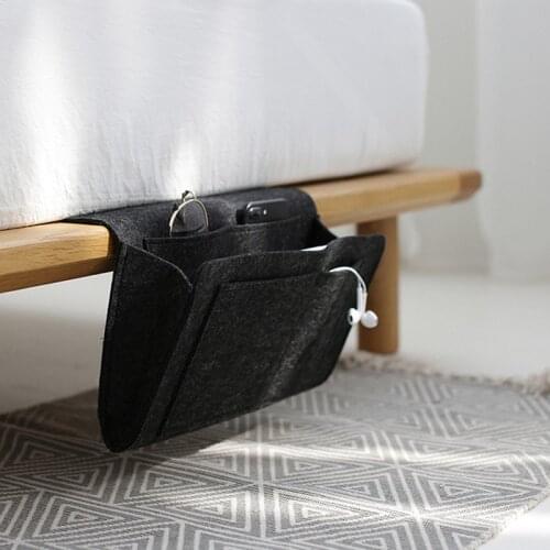 Felt Bag Non-slip Bedside Storage Bag Sofa Remote Control Hanging Bag Household Goods Storage Bag Necessaire Bag