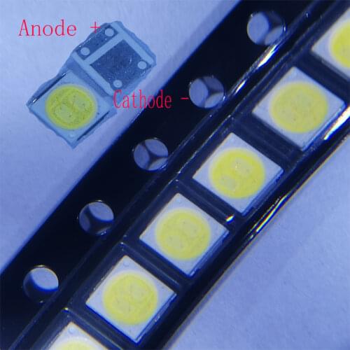 100PCS/Lot Lextar SMD LED 3030 6V 2W Cool White Dual-Emitting-Chips High Power For TV Backlight Application