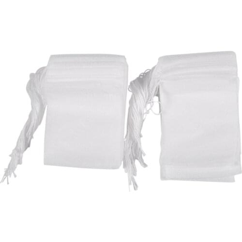 100 Pcs Disposable Empty Tea Bag String Heat Seal Filter Paper