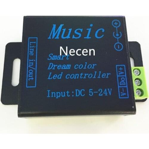 5-24V LED dream color controller use for 2811 and 2811 strip lights mini music controller aluminum type