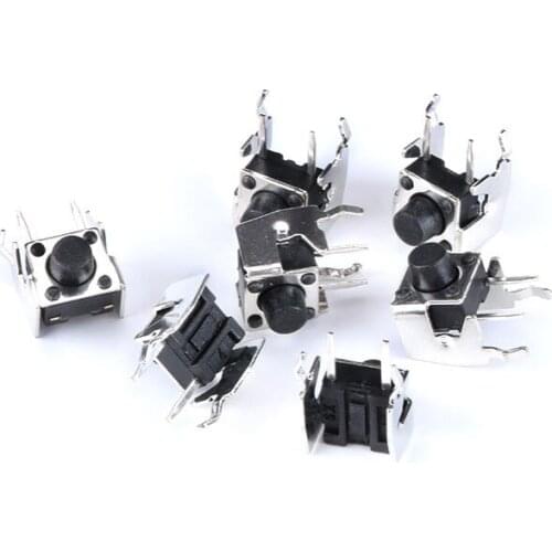 50pcs Micro switch touch the button switch horizontal with bracket side press 6*6*5/4.3/6/7/8/9.5MM