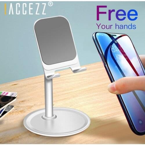 !ACCEZZ Universal Mobile Phone Holder For iPhone 7 X Samsung Xiaomi iPad Air Tablet Metal Adjustable Desktop Phone Stand Bracket