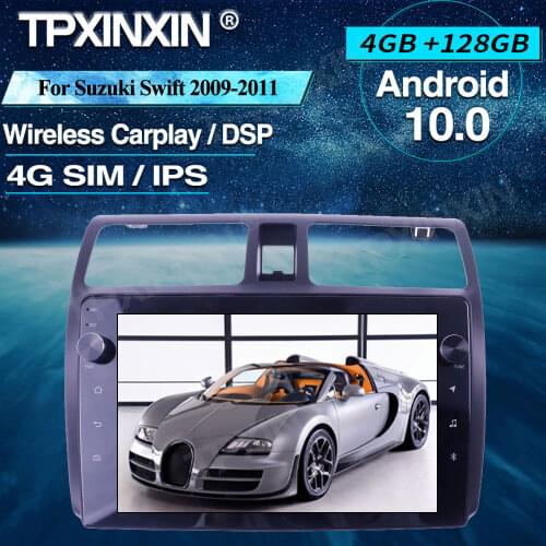 Android Car Radio 4+128G For Suzuki Swift 2009-2011 Wireless Carplay Car Multimedia Player Headunit Audio Radio Navigtion