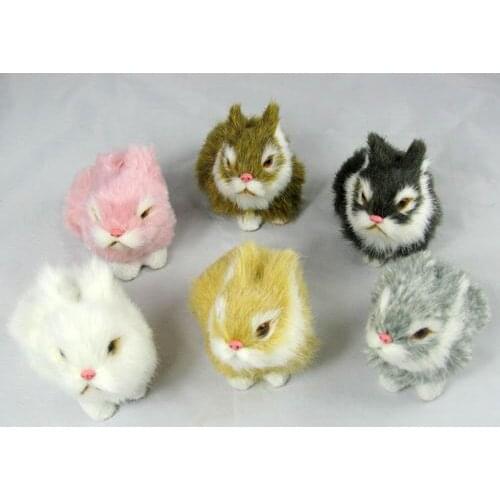 Free shipping handmade small rabbit figurine gift decoration