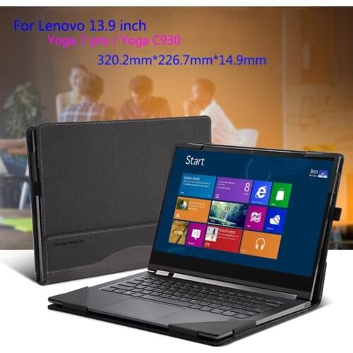 Case For Lenovo 2018 YOGA C930 13IKB 13.9" Laptop Sleeve For YOGA 7 Pro Patchwork PU Leather Protective Cover Laptop Bag Gift