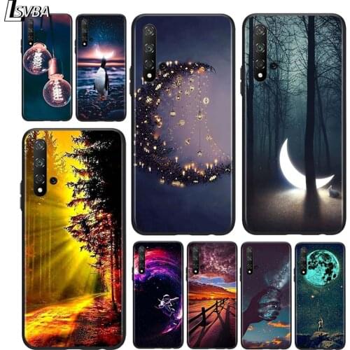 Natural And Light for Huawei Honor 9X Lite 8X 9S 9A 9C 30 20 10i 20 10 10i 9 Lite 8C 8A 7C 7A Pro Black Phone Case