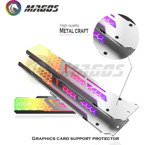 Jonsbo RGB Aluminum GPU Bracket Universal Graphics Card Support VGA Hold Symphony Luminous Colorful 5V A-RGB Support M/B SYNC