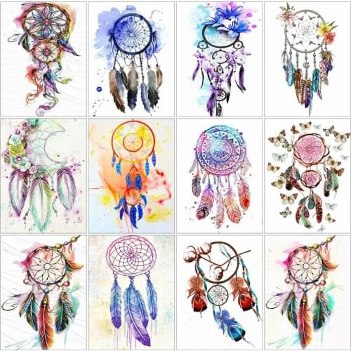 EverShine 5D DIY Diamond Mosaic Landscape Cross Stitch Diamond Painting Full Square Dreamcatcher Picture Rhinestones Home Decor