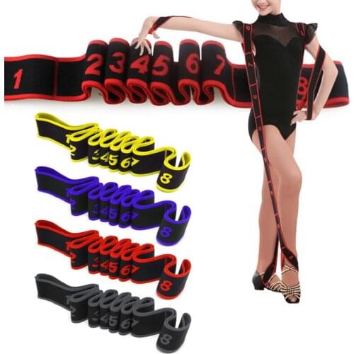 Gymnastics Adult Latin Training Bands Pilates Yoga Stretch Fitness Elastic Band Q84C