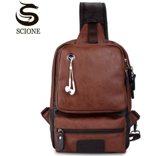 Hot Anti-theft External Fashion Mens Shoulder Bag Messenger Bag Patchwork Men Crossbody Bag Large Casual Travel Man Chest Bag