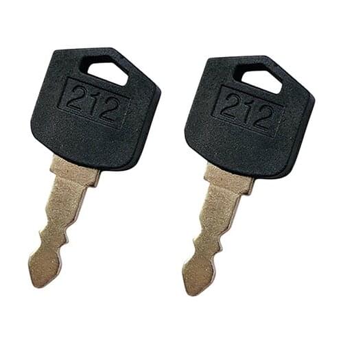 2PCS Ignition Key 212 D554212 For Various Doosan Daewoo Forklift D25 D35 G25 G35 212 Most Brand of Heavy Equipments