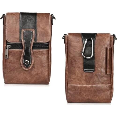 Holster Man Shoulder Belt Clip Mobile Phone Leather Case For Motorola Nexus 6,Zopo Flash G5 Plus,Flash E,Speed 8,Speed 7 Plus