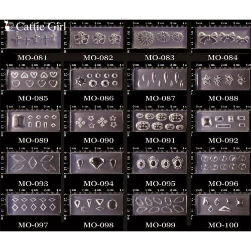 M81-M108 3D Acrylic Nail Mold for Nail Art Decorations Silicone Molds Nail Art Templates Pattern Mould Nails Art Salon DIY