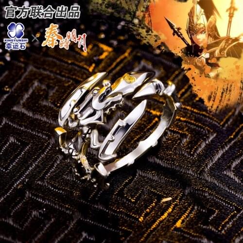 The Legend of Qin Anime Xiang Shaoyu Ring for Men/women 925 sterling silver New Trendy Action figure Gift
