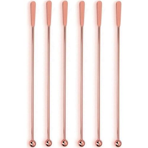 Stainless Steel Coffee Beverage Stirrers Stir Cocktail Drink Swizzle Stick,Coffee Stir Stick Set Of 6