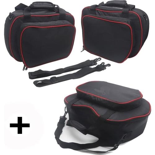 2021 New Motorcycle Expandable Black Red Pannier Liners Bags Inner Bags For DUCATI MULTISTRADA V4 S 2021