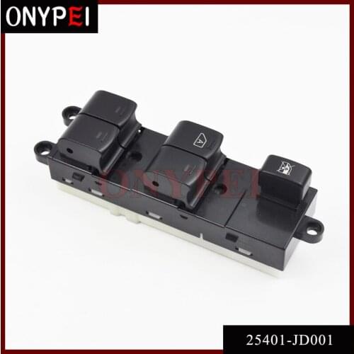 25401-JD001 25401JD001 Master Power Window Lifter Switch For 2004-2016 Nissan Navara D40 Qashqai J10 2.0 dCi 4WD