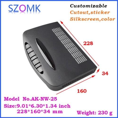 Szomk plastic electronics networks enclosures for pcb distribution box (10 pcs) 228*160*34mm plastic box for electronic project