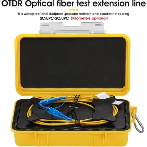 SC/UPC-SC/UPC OTDR Dead Zone Eliminator,Fiber Rings ,Fiber Optic OTDR Launch Cable Box 500M 1Km 2Km SM 1310/1550nm Free Shipping