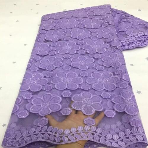 SJ Lace New French Milk Silk Net Lace Fabric 2021 High Quality African Tulle Lace Fabric With Sequins For Nigerian Wedding x2-96