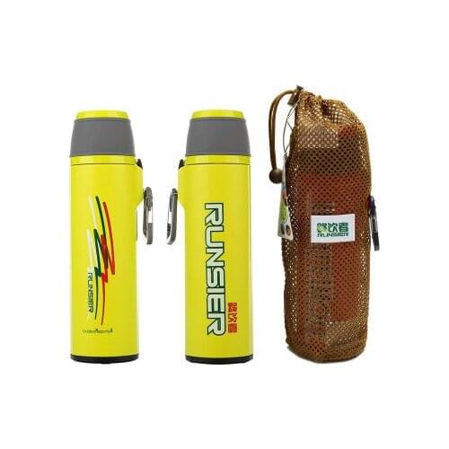 Thermos Outdoor Travel Insulation Pot Mens Portable Car Creative Cup with Fastener 480ml