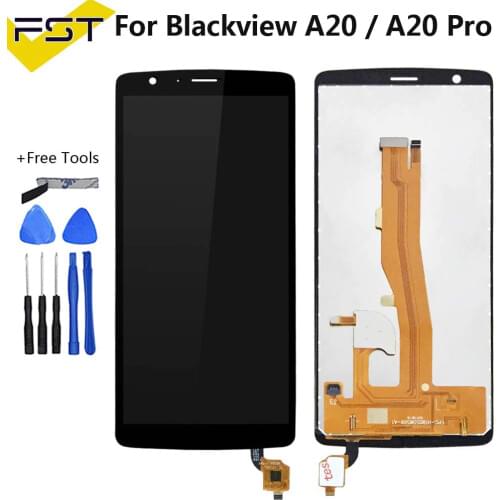 Black 5.5''For BlackView A20 A20 Pro LCD Display+Touch Screen Digitizer Assembly for BlackView A20 Display Lcd Spare Parts+Tools