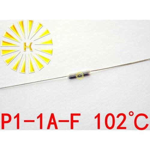 100% Original P1-1A-F 102 degree Thermal-Links 1A 250V Resistance Temperature Fuse x 500PCS