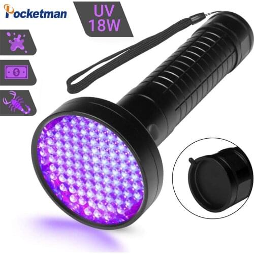100 LED 395 nM Ultraviolet Blacklight Flashlights Detector for Dog Urine, Pet Stains and Bed Bug, Matching with Pet Odor