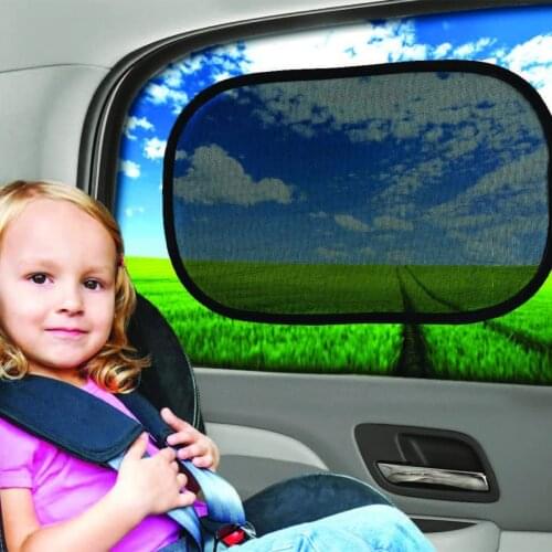 2 Pcs Car Window Shade Practical Anti UV Sun Protection Cover Sunshade Side Window Mesh Sun Visor Summer Protection Window Film