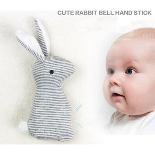 2019 New Baby Rattle Toys Animal Cute Rabbit Hand Bells Plush Baby Toy With BB Sound Toy Gift Christmas Plush Doll