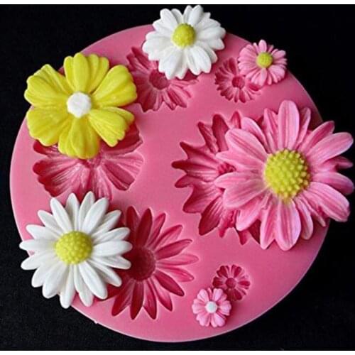 3D Flower Silicone Molds Fondant Craft Cake Candy Chocolate Sugarcraft Ice Pastry Baking Tool Fondant Cake Decorating Tools
