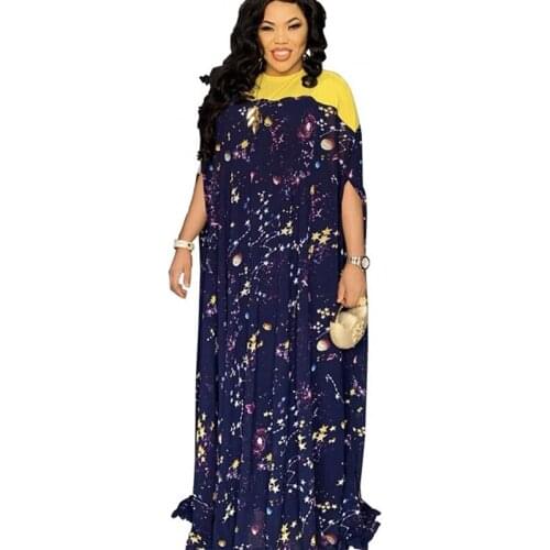 African Dresses 2 Piece Set Women Dashiki Flower Muslim Abaya Africa Clothes Bazin Broder Riche Moroccan Kaftan Robe Long Dress