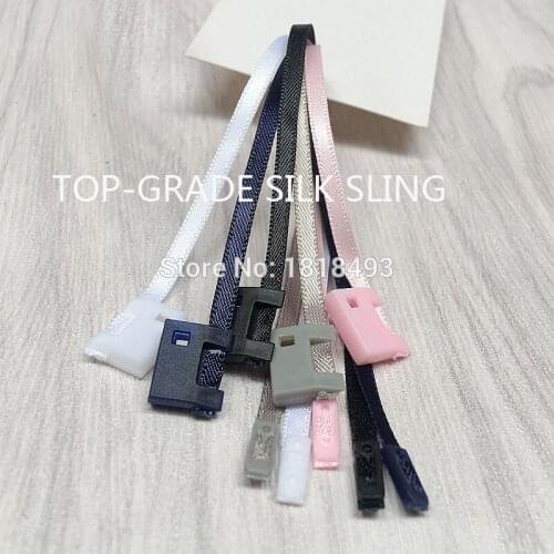 Free shipping top-grade silk sling/clothing tag string/hang tag thread/tag line/satin ribbon/silk cord 500 pcs a lot