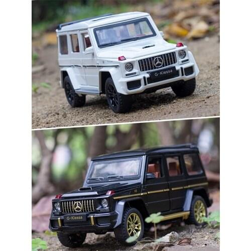 1:32 Big Mercedes-Benz G63 Metal Car Model Simulation Sound And Light Pull Back Off-Road Toy Car Suv Collection Ornaments Gifts