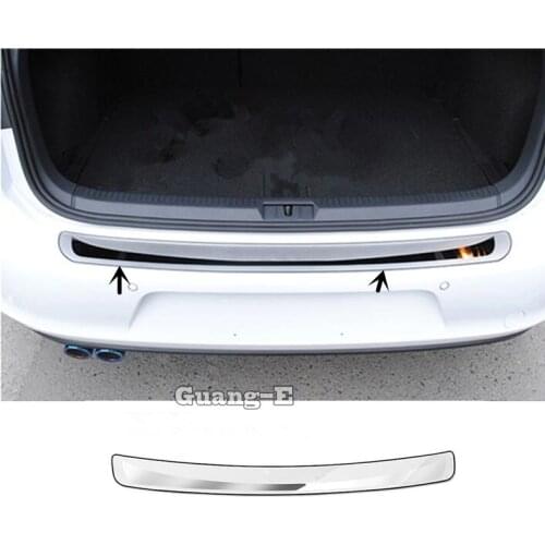 For VW Volkswagen Golf7 Golf 7 2014 2015 2016 2017 Inside/Outside Rear Bumper Tailgate Pedal Strip Trim Plate Threshold Moulding