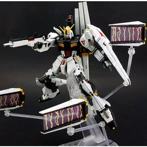 DRAGON_MOMOKO Model 1/144 HG RX-93 Nu Ultimate NG Version with Bracket Special Effects Gundam Action Figure Decoration Kids Toy