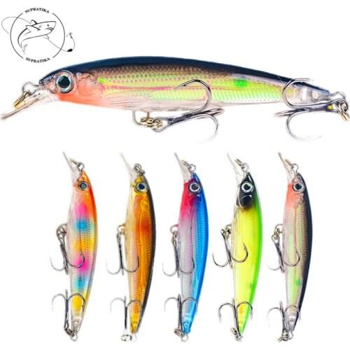 7cm/4.3g Artificial Minnow Floating Wobblers Freshwater Fishing Lure Hard Bait 3D Eyes Anti-Corrosion Plastic Fishing Bait